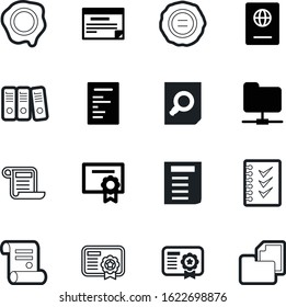 document vector icon set such as: project, development, network, roll, pictogram, delivery, list, cargo, international, pass, citizen, website, mark, glass, row, cartoon, red, image, education