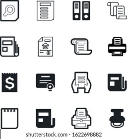 document vector icon set such as: building, decoration, find, elegant, professional, button, empty, receipt, green, notebook, blue, debt, equipment, sale, handle, seal, world, ornament, binders