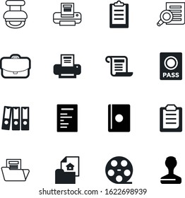 document vector icon set such as: information, world, retro, control, baggage, video, color, portfolio, sale, briefcase, open, camera, notification, ring, accessory, copy, luggage, accept, data