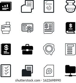 document vector icon set such as: analysis, glass, brief, machine, decorative, analytics, laser, copies, cash, agreement, test, shape, flip, gift, tag, rounded, smart, retro, zoom, pay, swap, lens