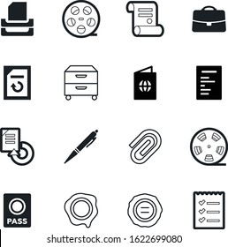 document vector icon set such as: red, notebook, voyage, inbox, info, commerce, case, list, scroll, stack, international, businessman, pen, checklist, pass, tray, silhouette, logo, cabinet, template