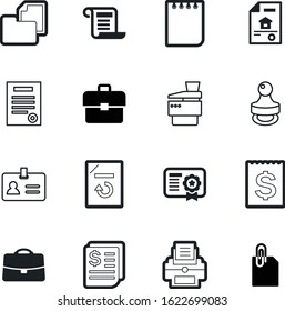 document vector icon set such as: refresh, exterior, swap, lease, pages, round, mark, frame, sheet, gift, copy, scanner, certification, control, commerce, appendix, note, achievement, rounded