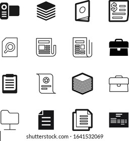 document vector icon set such as: glass, documentary, reel, blue, certification, film, bank, decoration, closeup, pictogram, amount, school, study, certificate, folders, clipboard, accounting, award