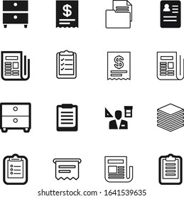 document vector icon set such as: digital, treatment, atm, man, documents, patient, questionnaire, logistic, application, finance, word, simple, hand, anamnesis, network, connection, architecture