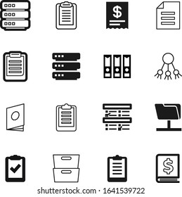 document vector icon set such as: ticket, bill, print, service, supermarket, drawer, square, exam, amount, ring, reference, modern, interface, shape, organize, simbol, pictogram, shop, style, card