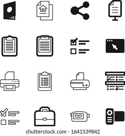 document vector icon set such as: residential, navigation, estate, rental, loan, success, contract, linked, shopping, case, social, send, world, bag, buy, choice, brief, panel, share, window, link