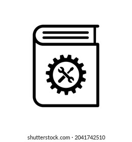 Document vector icon set. technical documentation illustration sign collection. manual symbol.