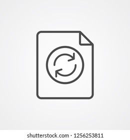 Document vector icon sign symbol