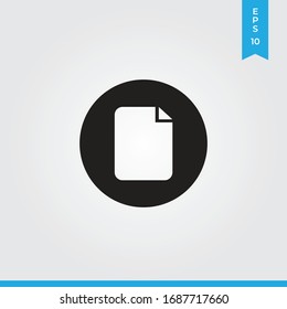 Document vector icon, simple sign for web site and mobile app.