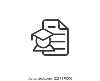 Document vector iconisolated on white background. File copy icon for web and application
