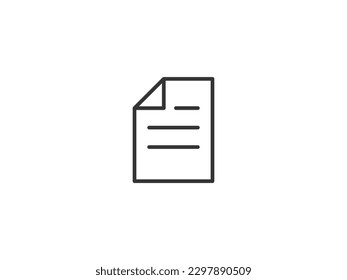 Document vector iconisolated on white background. File copy icon for web and application
