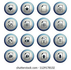 document vector icons for web and user interface design