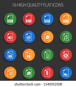 document vector icons for web and user interface design