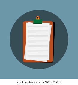 Document, Vector Illustration eps10, check list
