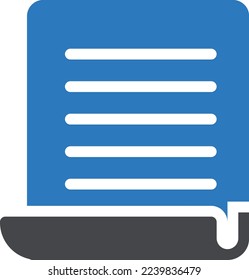 document Vector illustration on a transparent background. Premium quality symmbols. Glyphs vector icons for concept and graphic design. 
