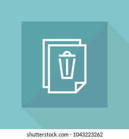 Document vector line icon
