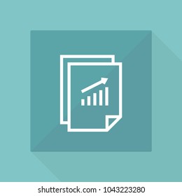 Document vector line icon