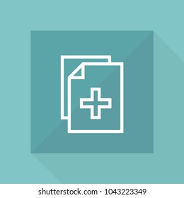 Document vector line icon