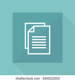 Document vector line icon