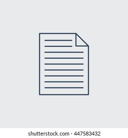Document Vector Line Icon. Eps.-10.