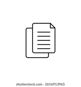 Document vector line icon icons design