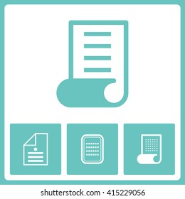 Document vector object. Blank design collection.