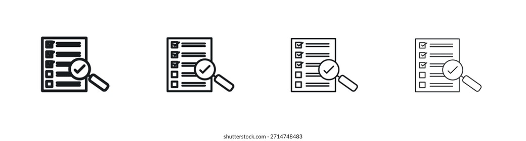 Document verification icon Eps10. icons graphic design