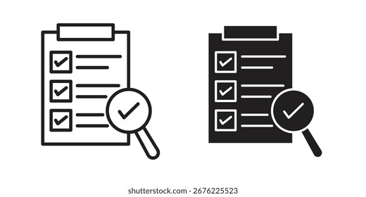 Document verification icon symbol for your web designs. Icon logo, app, UI.
