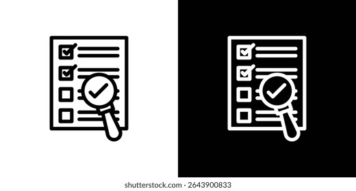 ícone de verificação de documento vetor ilustração de elemento simples editável