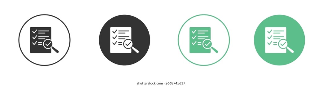 Document verification icon for your website or app. eps10