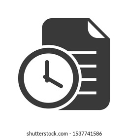 Document Version History Icon In Simple Vector