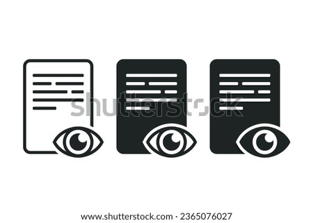 Document view icon. Illustration vector