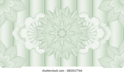 Dokument-Wasserzeichen. Banknoten. Künstlerische Illustration. Komplexes Design. 