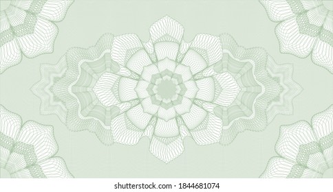 Document watermark. Banknotes. Vector illustration. Detailed design. 