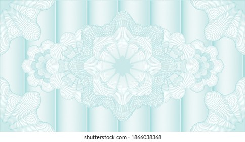 Document watermark. Pattern money. Illustration. Complex design. 