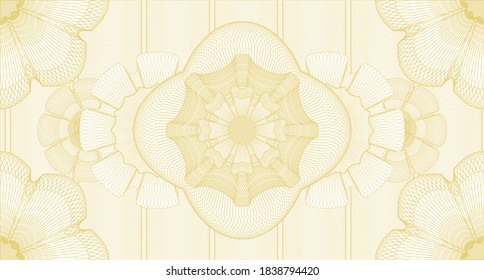 Dokument-Wasserzeichen. scharfe, subtile Kurven. Illustration. Detailliertes Design. 