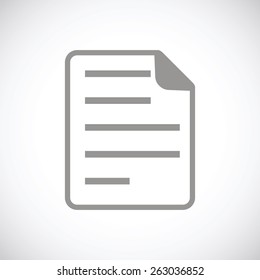 Document web black icon on a white background. Vector symbol