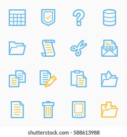 Dokument-Web-Symbole