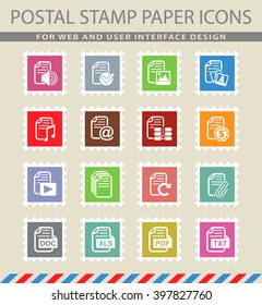 document web icons for user interface design