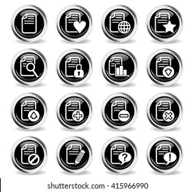 document web icons for user interface design