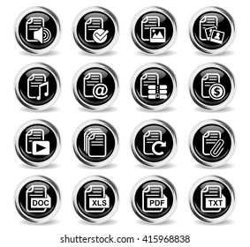 document web icons for user interface design