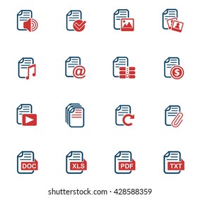document web icons for user interface design