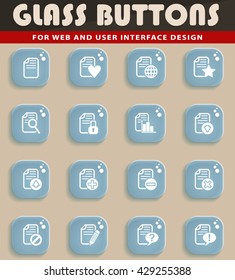 document web icons for user interface design