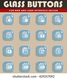 document web icons for user interface design