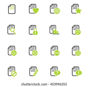 document web icons for user interface design