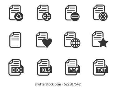 document web icons for user interface design