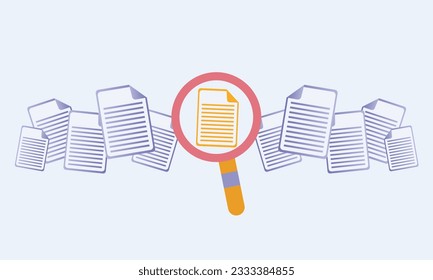 Document.on white background.Vector Design Illustration.