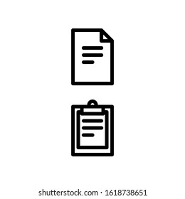 Document work file office Icon. Business Icon Set Vector Logo Symbol
