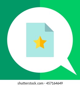 Document with yellow star
