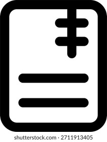 Icono de Vector de cremallera de documento en estilo moderno, concepto de gestión de archivos comprimidos y Archivar, ilustración de documento digital, icono de línea